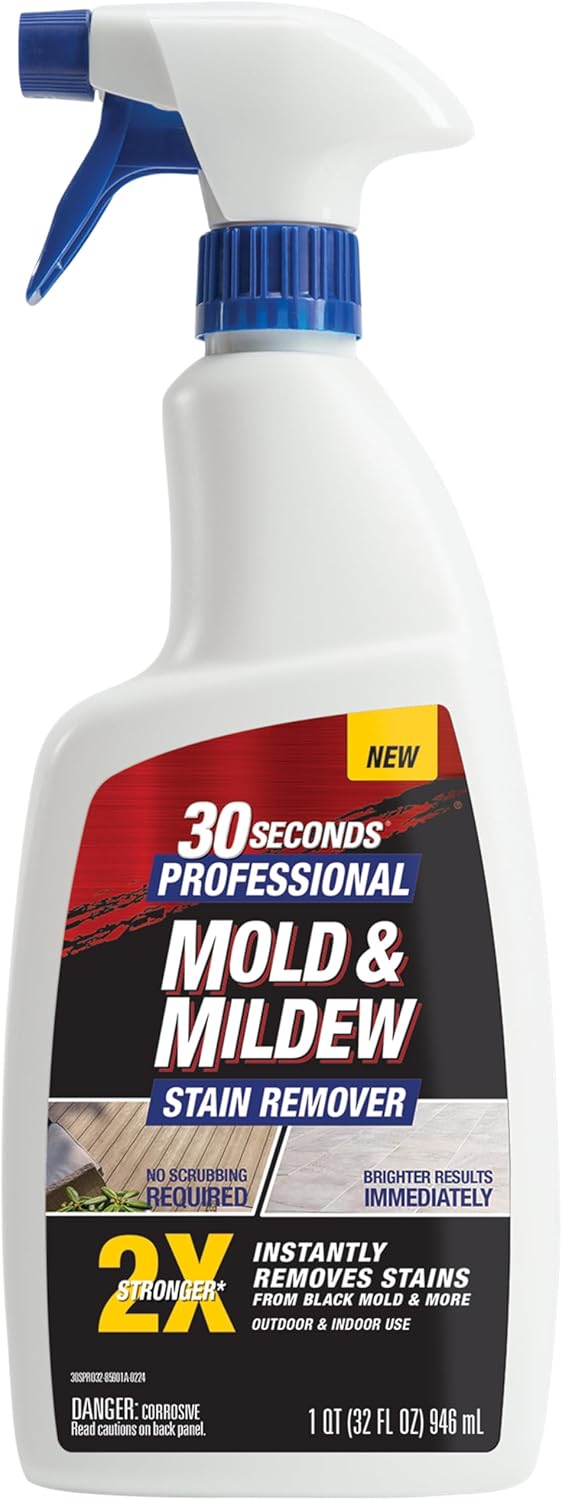 30 SECONDS Pro Mold and Mildew Stain Remover | Scrub Free | Brighter Results Ins...