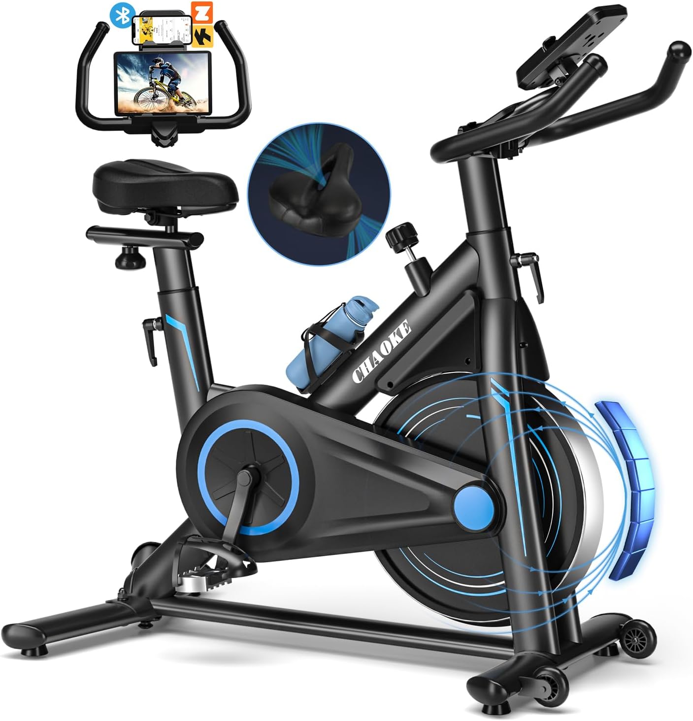 Exercise Bike, CHAOKE Indoor Cycling Bike (2025) –...
