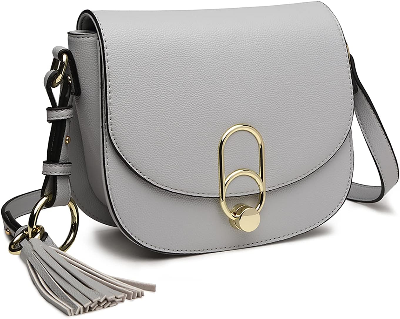 Miss Lulu Women Cross Body Bag Fashion Tassel Decoration Zipper Handbags Flap wi...