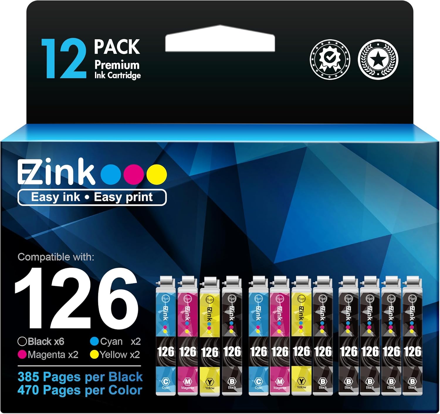 E-Z Ink (Remanufactured Ink Cartridge Replacement for Epson 126 T126 to use with...