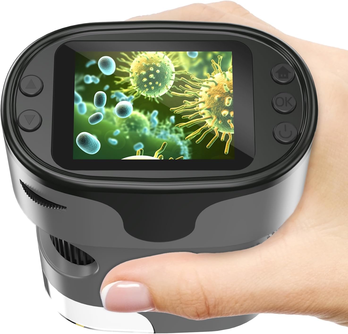 1000X Handheld Digital Microscope for Kids - 4K 2.0" Screen, Rechargeable Mini L...