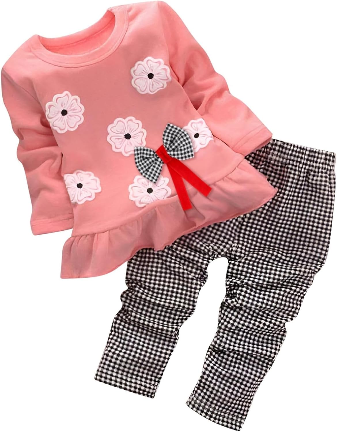 Adorable Cute Toddler Baby Girl Clothing 2pcs Outfits 3T Flower/Pink