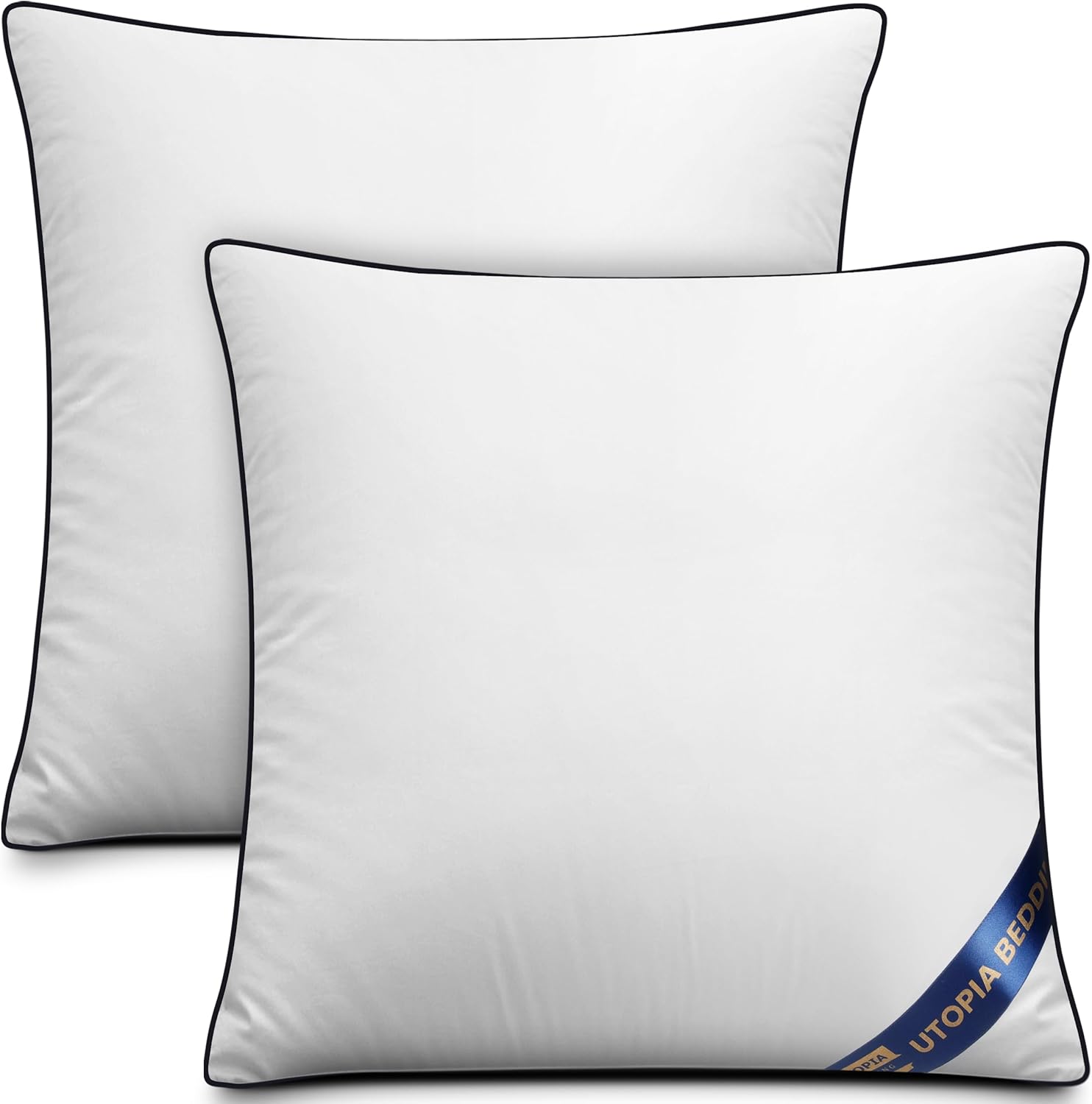 Utopia Bedding Cushion Inner Pads (Pack of 2), 45x45 cm (18 x 18 inches) Cushion...