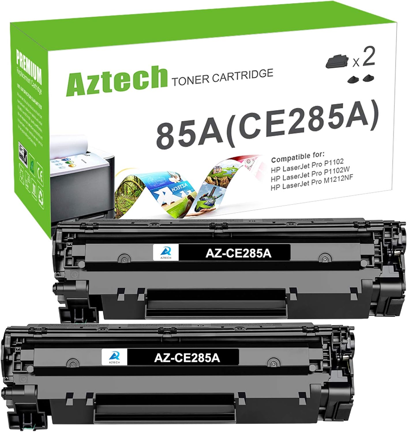 Aztech Compatible Toner Cartridge Replacement for HP CE285A 85A CE285 Laserjet P...