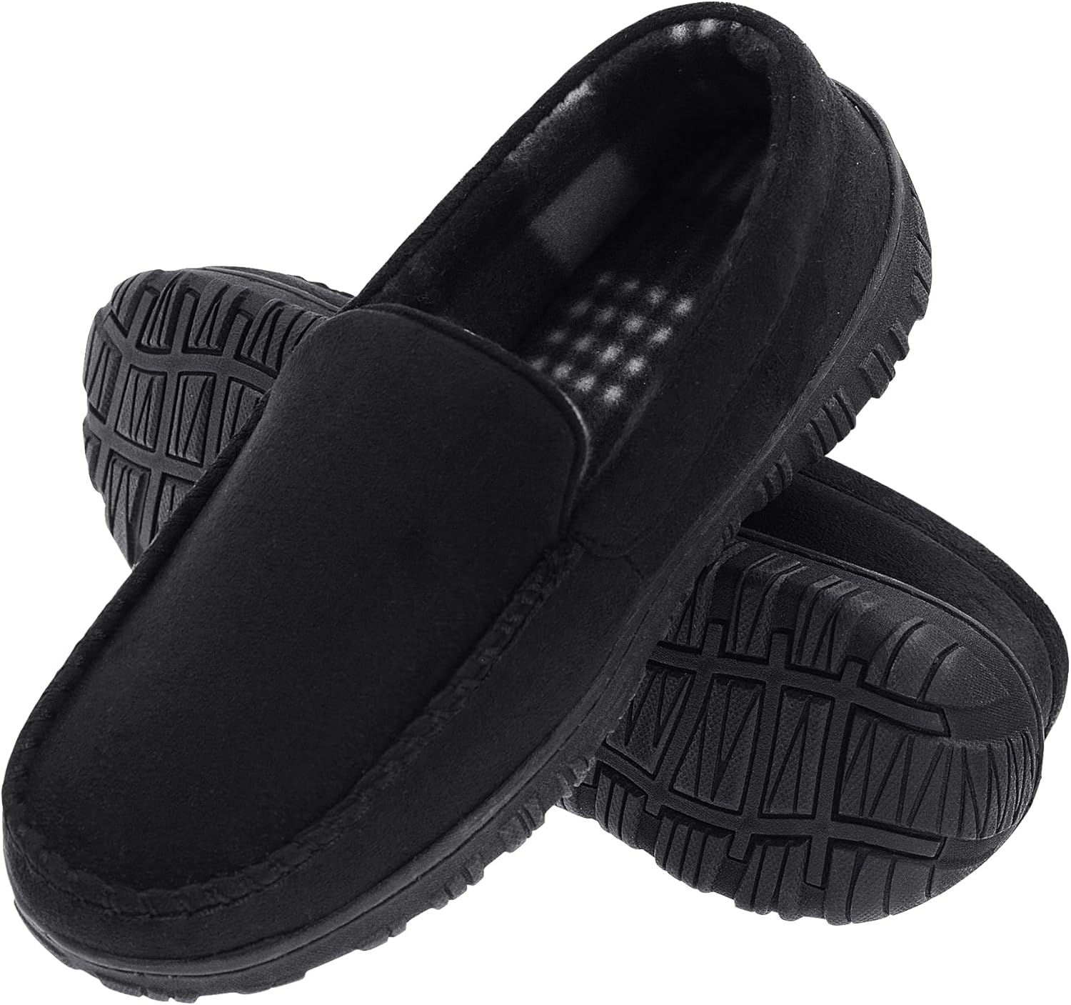 Lulex Mens Slippers Moccasins for Mens Memory Foam House Slippers Indoor Outdoor...
