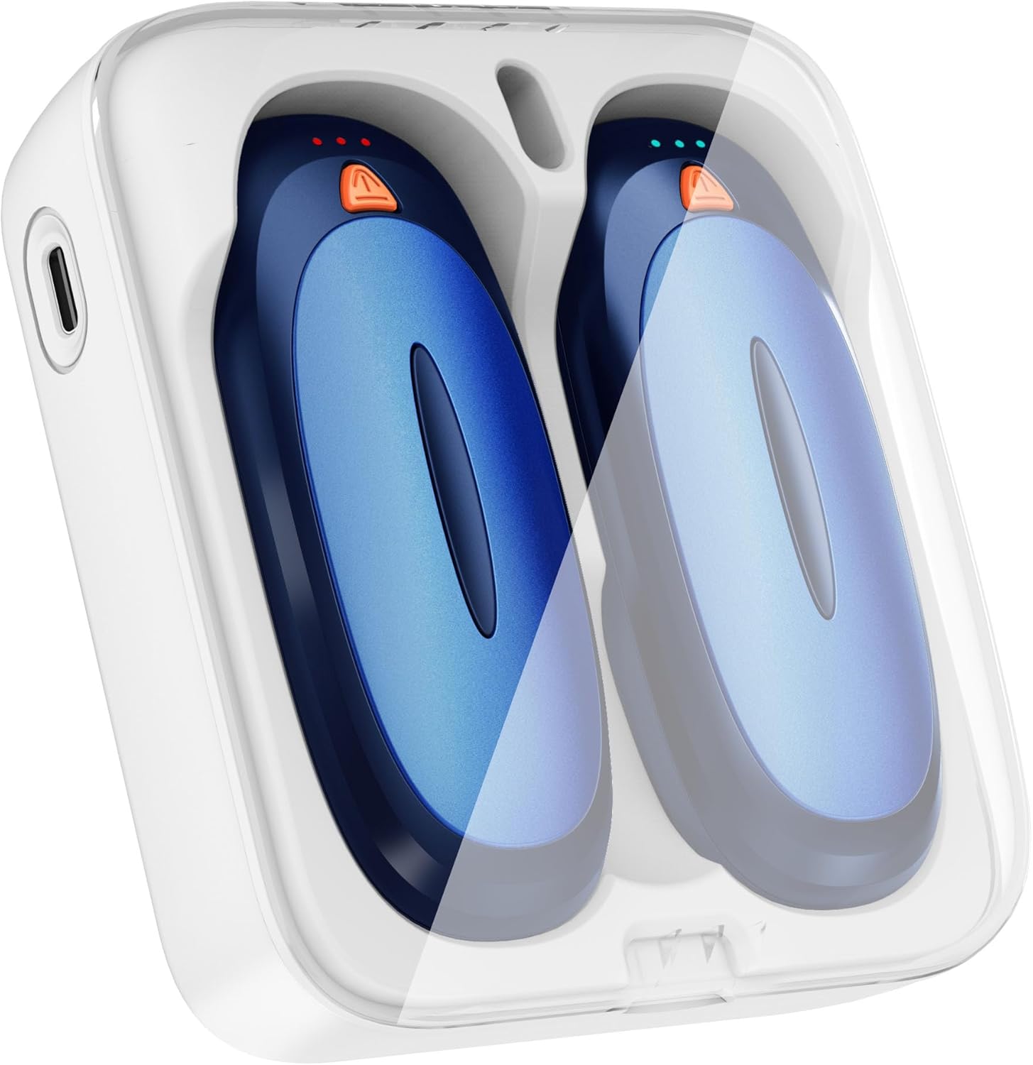 Hand Warmers Rechargeable with 10000mAh Charging Case, 2000mAh Portable Hand War...