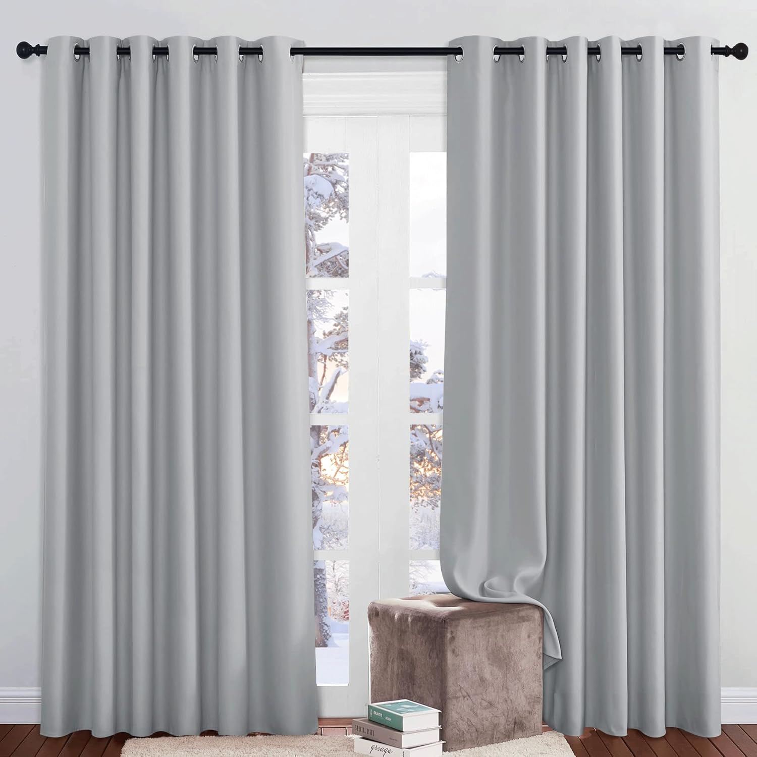 PONY DANCE Blackout Curtains for Kids Bedroom Curtains for Girls Bedroom Thermal...