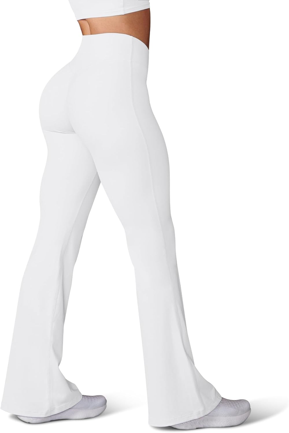 HEGALY Women's Flare Yoga Pants - Crossover Flare Leggings High Waisted Tummy Co...