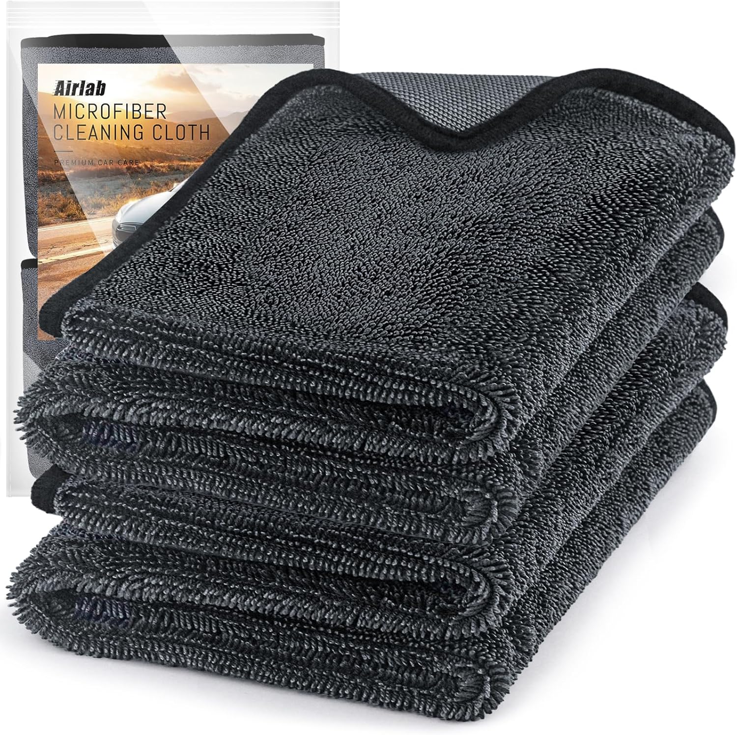 Airlab 2 Pack Drying Towel 60 x 40 CM, Super Absorbent Bathroom Drying Cloth 650...