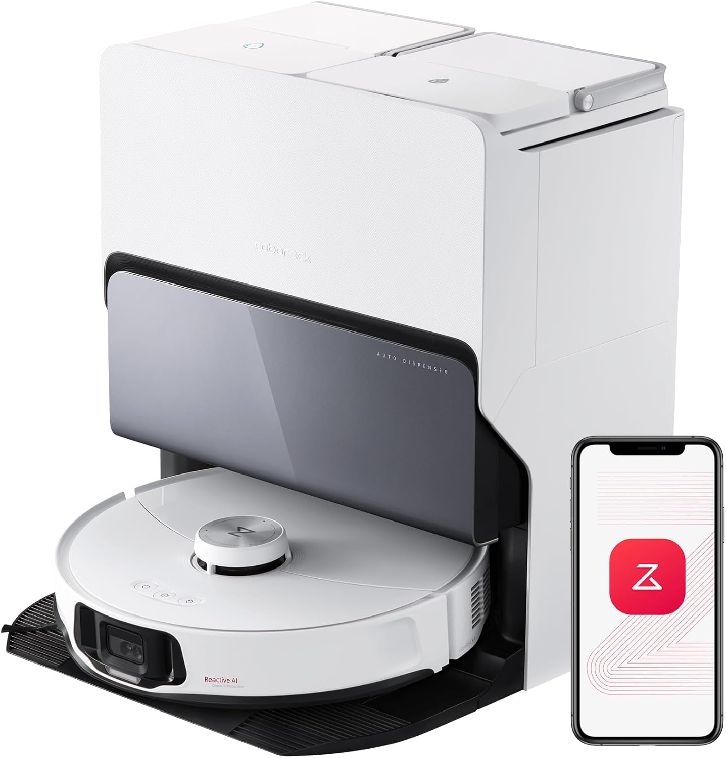 roborock S8 MaxV Ultra Robot Vacuum Cleaner with Mop, 10000Pa, Reactive AI 2.0 O...