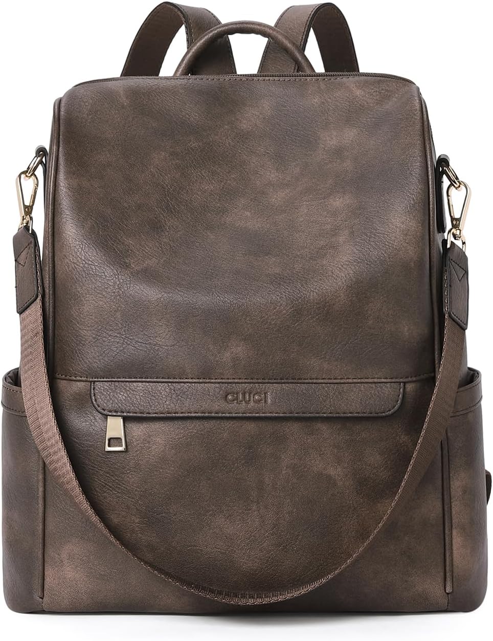 CLUCI Womens Backpack Purse Leather Anti-theft Large Fashion Designer Travel Bag...