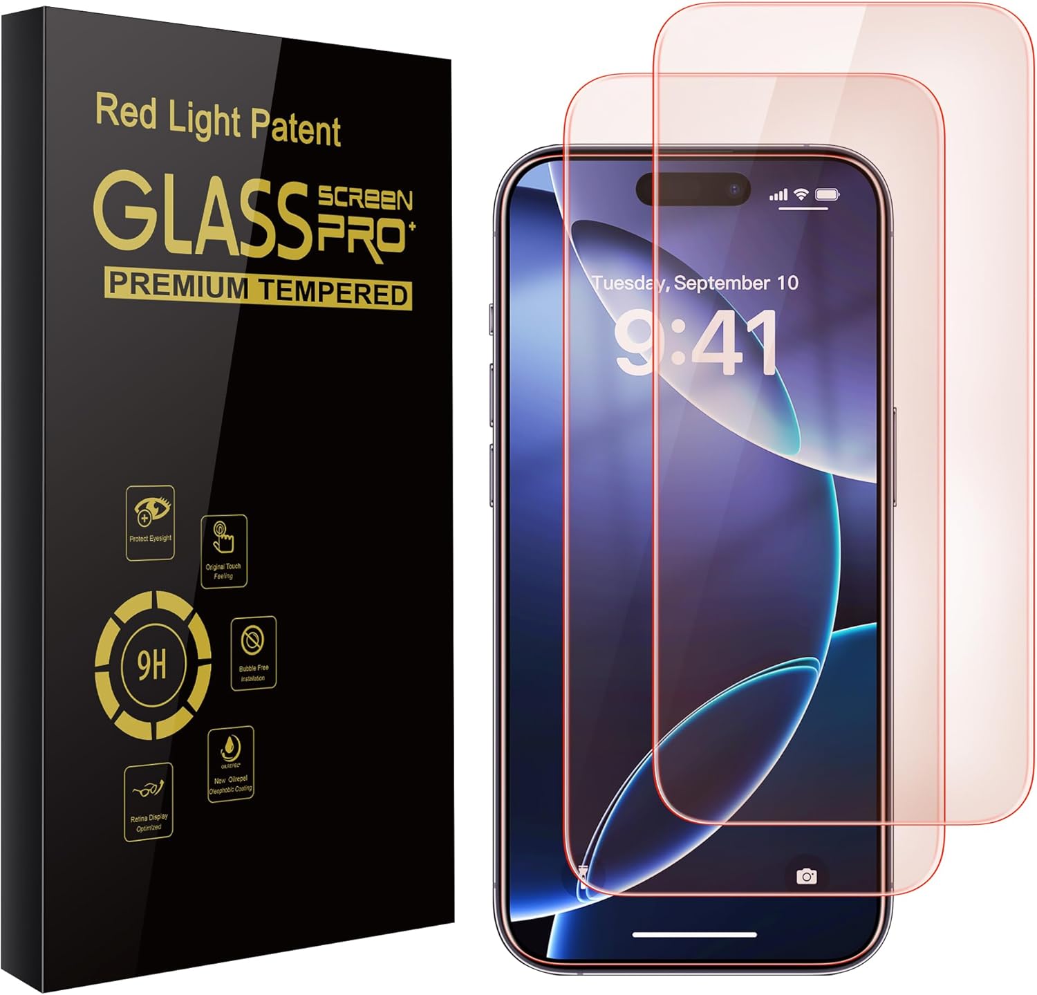 2 Pack Screen Protector for iphone 16 Pro [6.3 inch] with Installation Frame, Ne...