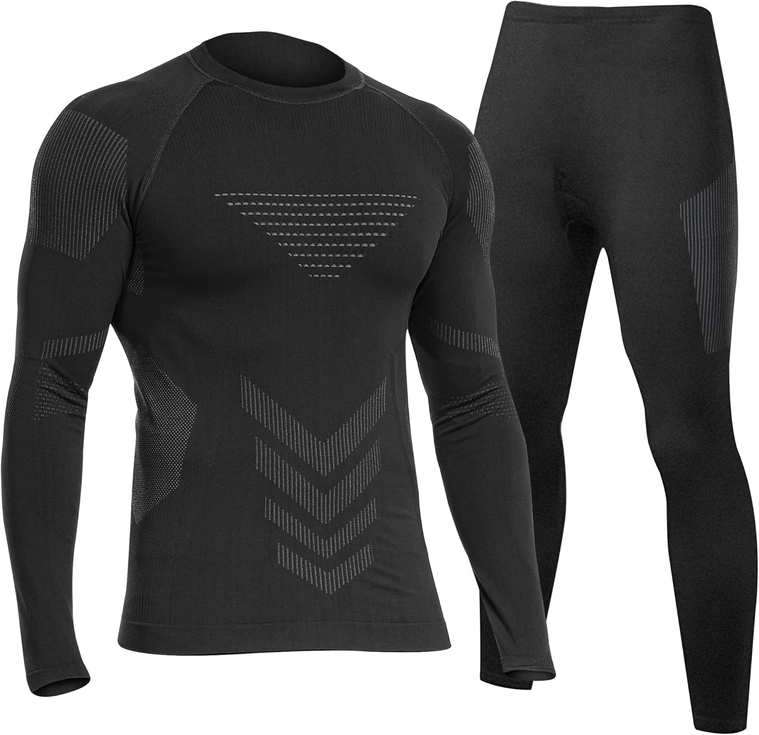 UNIQUEBELLA Mens Thermal Underwear Set Long Sleeve Tops Long Johns Thermal Base...