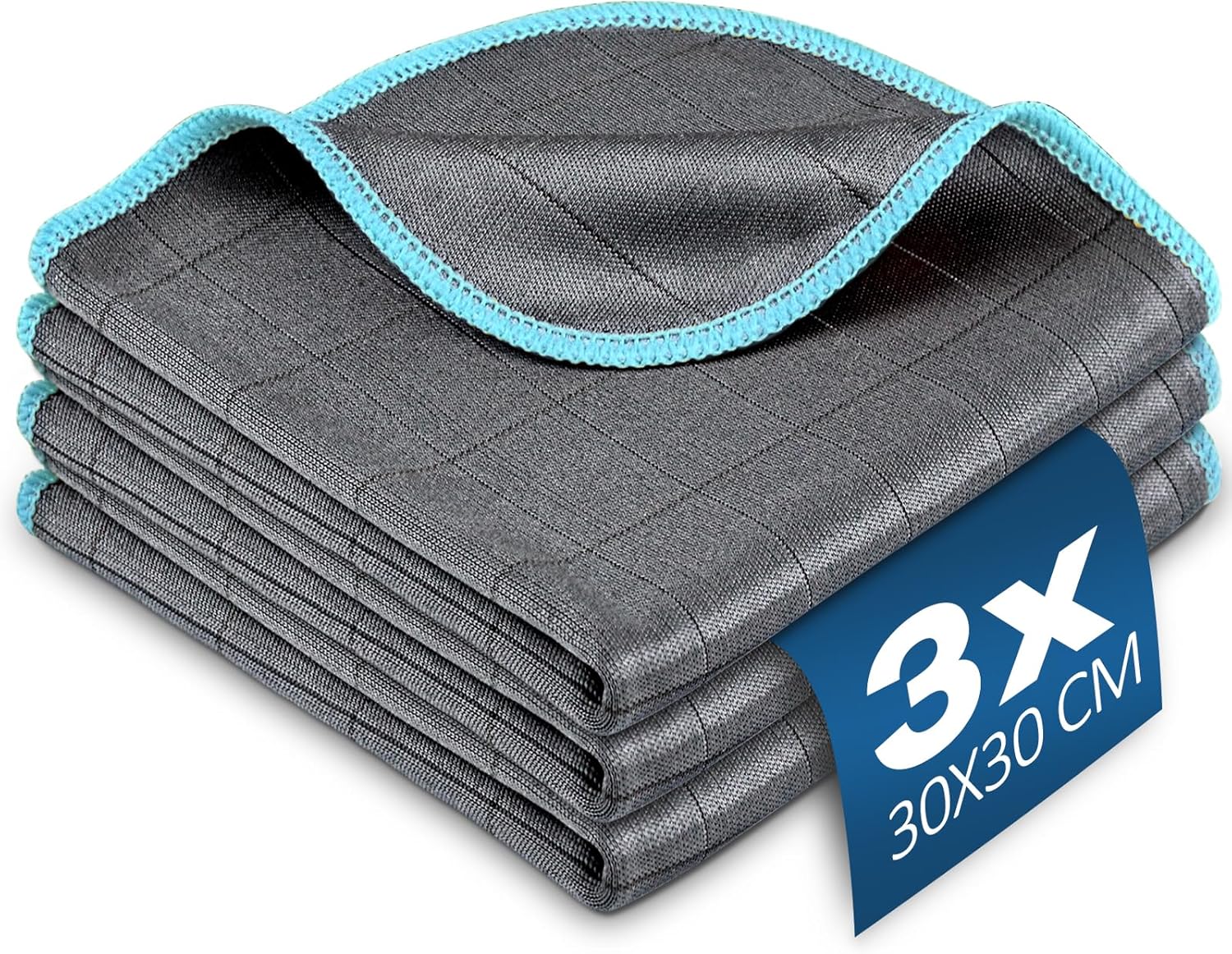 Airlab 3X Thickened Magic Cleaning Cloth 400gsm, Glass Cleaning Cloth Streak Fre...