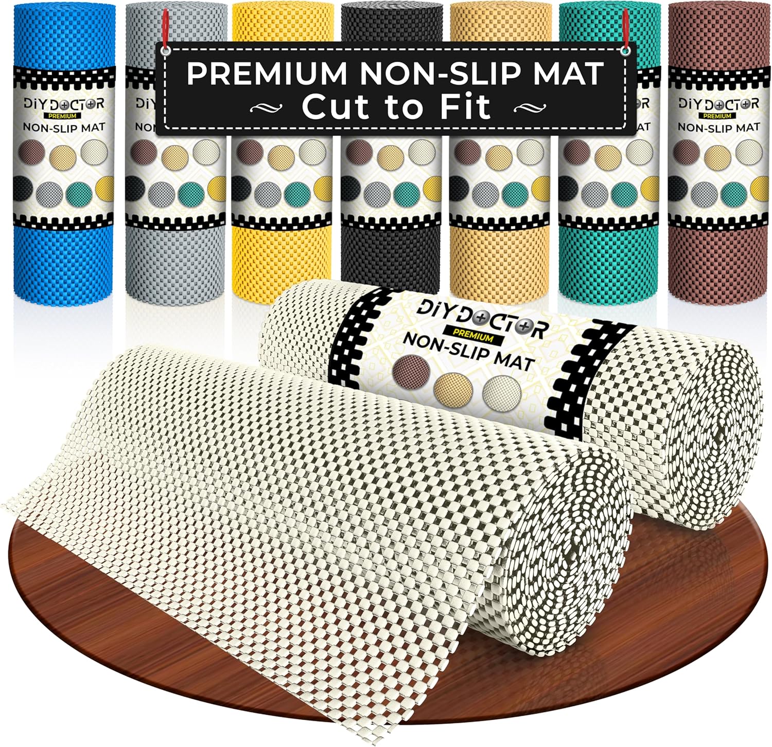 DIY Doctor - 2x Anti Slip Gripper Rolls (190 x 30cm) - Rug Gripper - Anti Slip R...