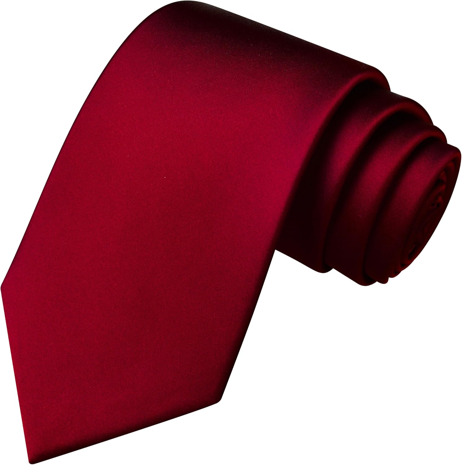 Branduce 3.15"（8cm） Mens Solid Satin Tie Pure Color Necktie for Business and W...