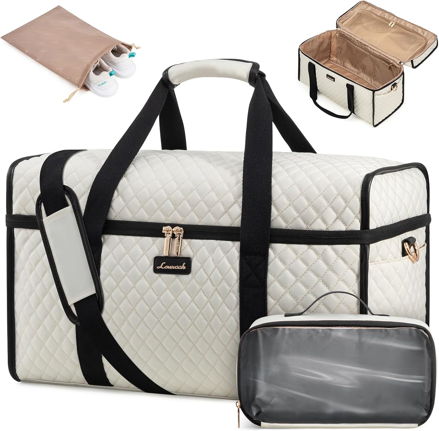 LOVEVOOK Travel Duffle Bag, Weekender Bags For Women, Carry On Duffel Bags For A...
