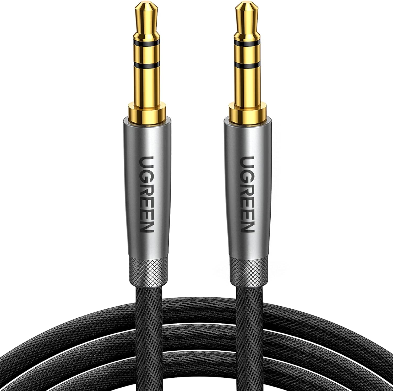 UGREEN Aux Cable 6.6FT Braided Stereo 3.5mm Audio Cable Headphone Mini Jack Male...