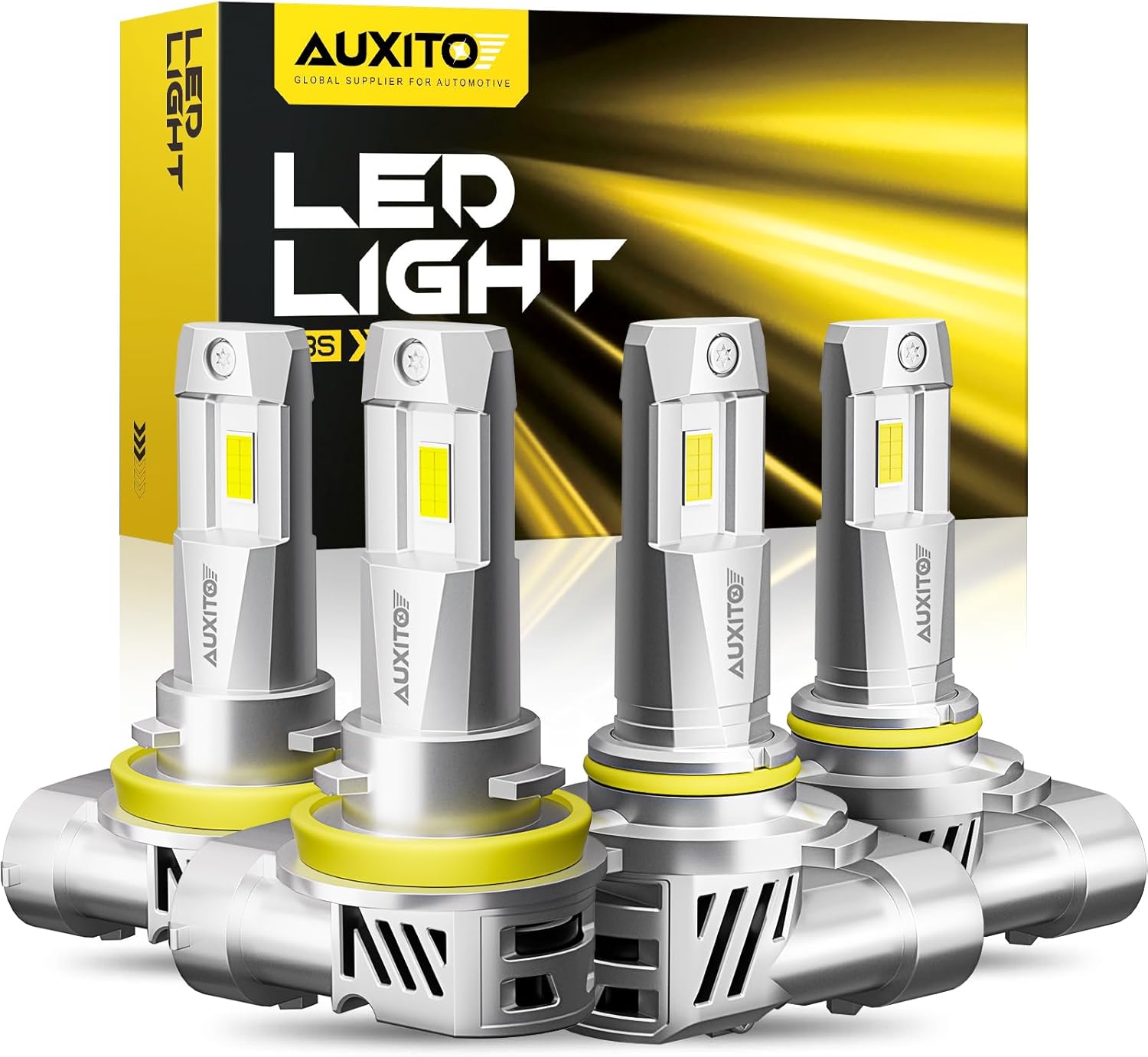 AUXITO 2025 𝟗𝟎𝟎𝟓 𝐇𝟏𝟏 Fog Lights, 𝟔𝟎𝟎𝟎𝟎𝐋𝐌 Super Bright HB3 H8/H9 Fog Bulbs, Real...