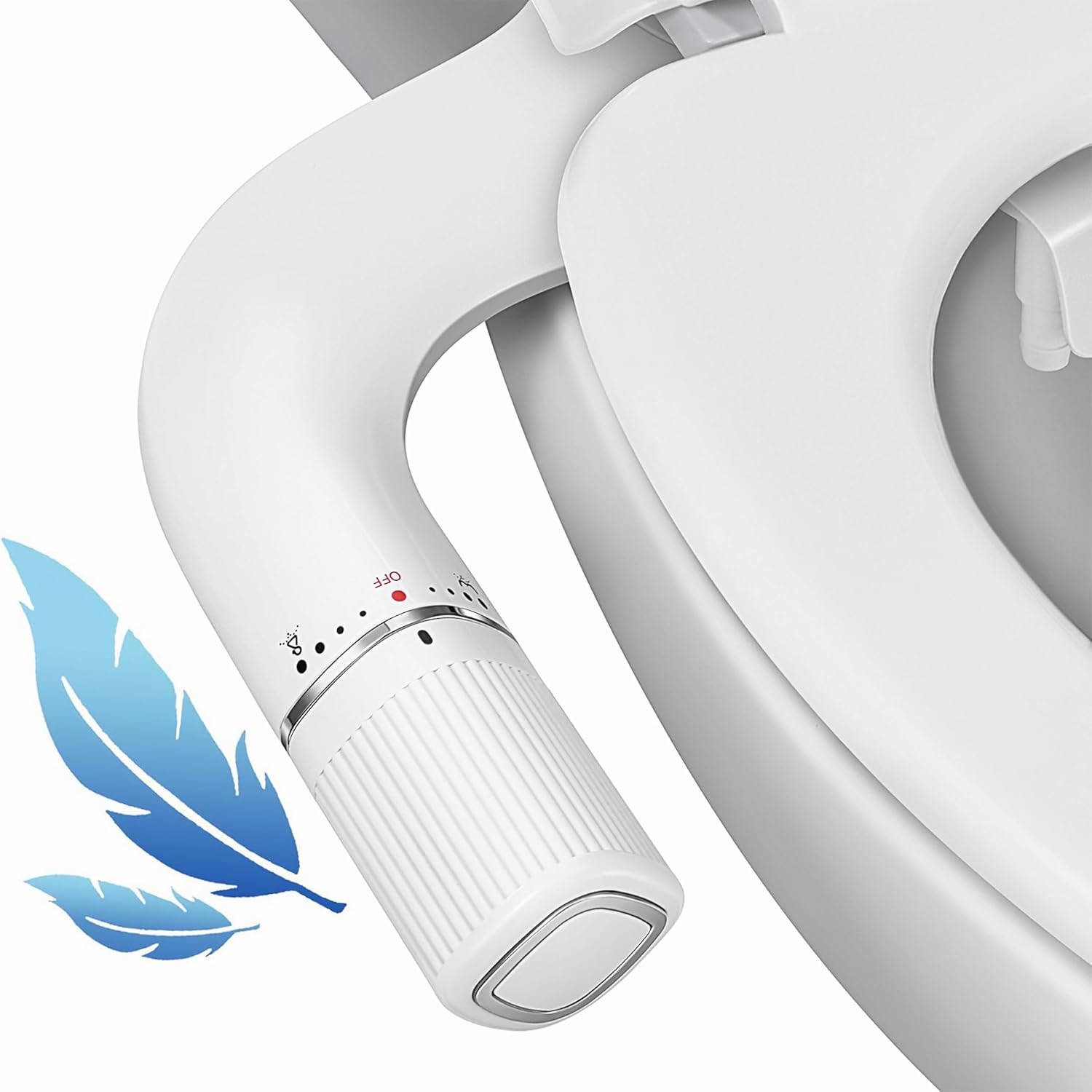 BIGCOW Ultra-Slim Bidet Attachment for Toilet 2 Pack - Dual Nozzle (Frontal & Re...
