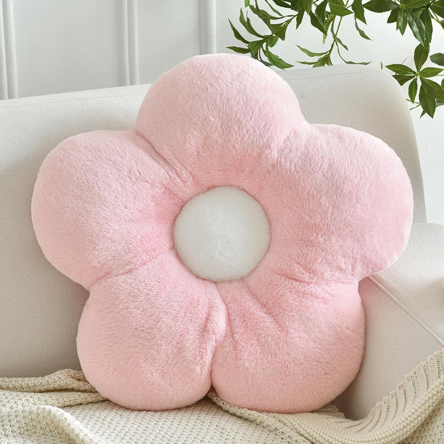 Flower Pillows, Soft Flower Shaped Pillow with Home Decorative for Couch Chair B...