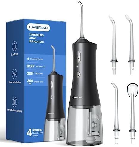 Operan Water Flossers for Teeth Cleaning Upgraded 300ml Cordless Water Dental Fl...