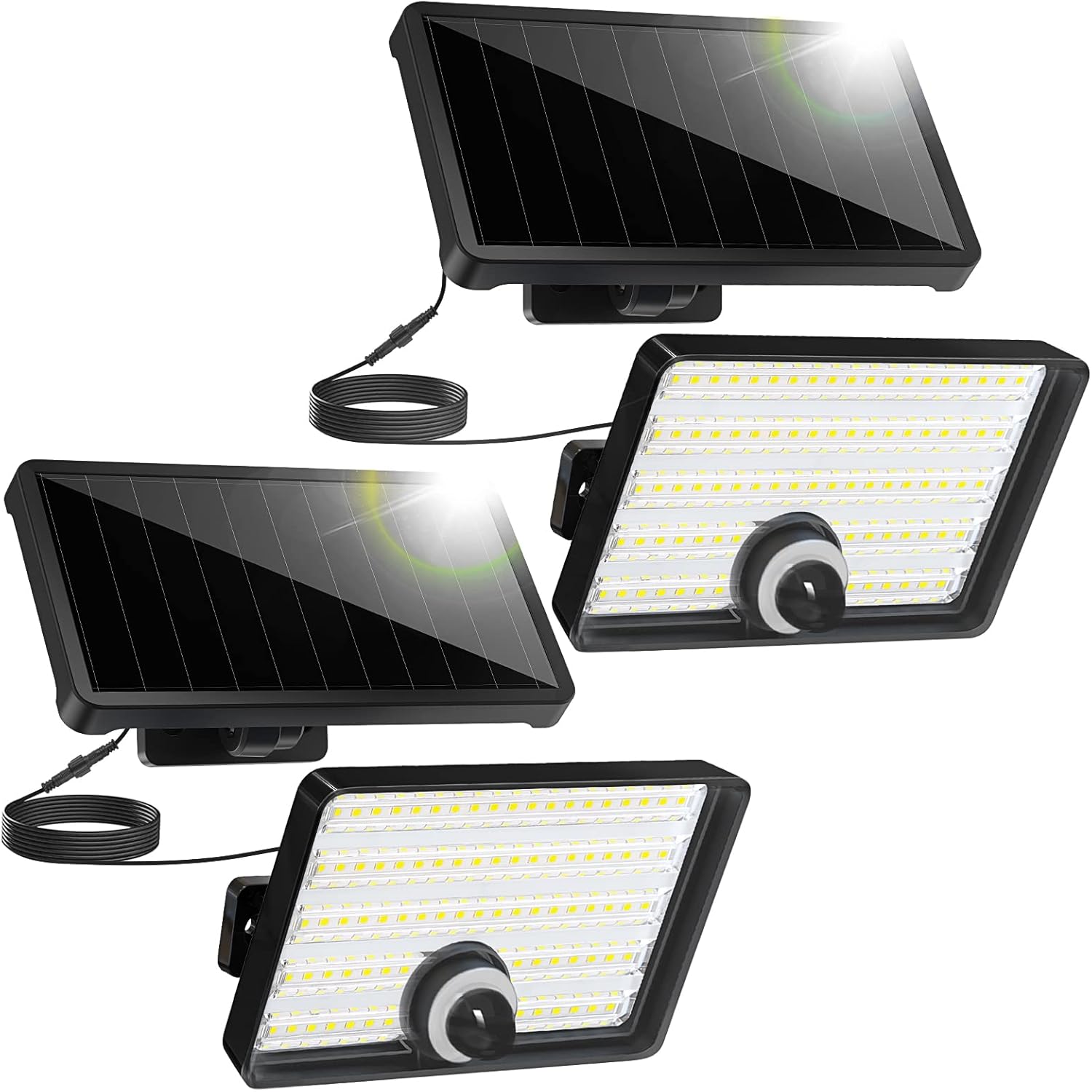 Motion Sensor Outdoor Lights,2000 Lumens 88 LED Solar Motion Sensor Lights Water...