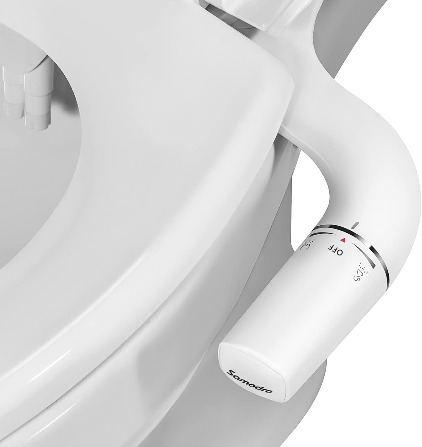 Bidet Attachment for Toilet Left Side,SAMODRA Classic 7.0 Ultra-Slim Bidet with...