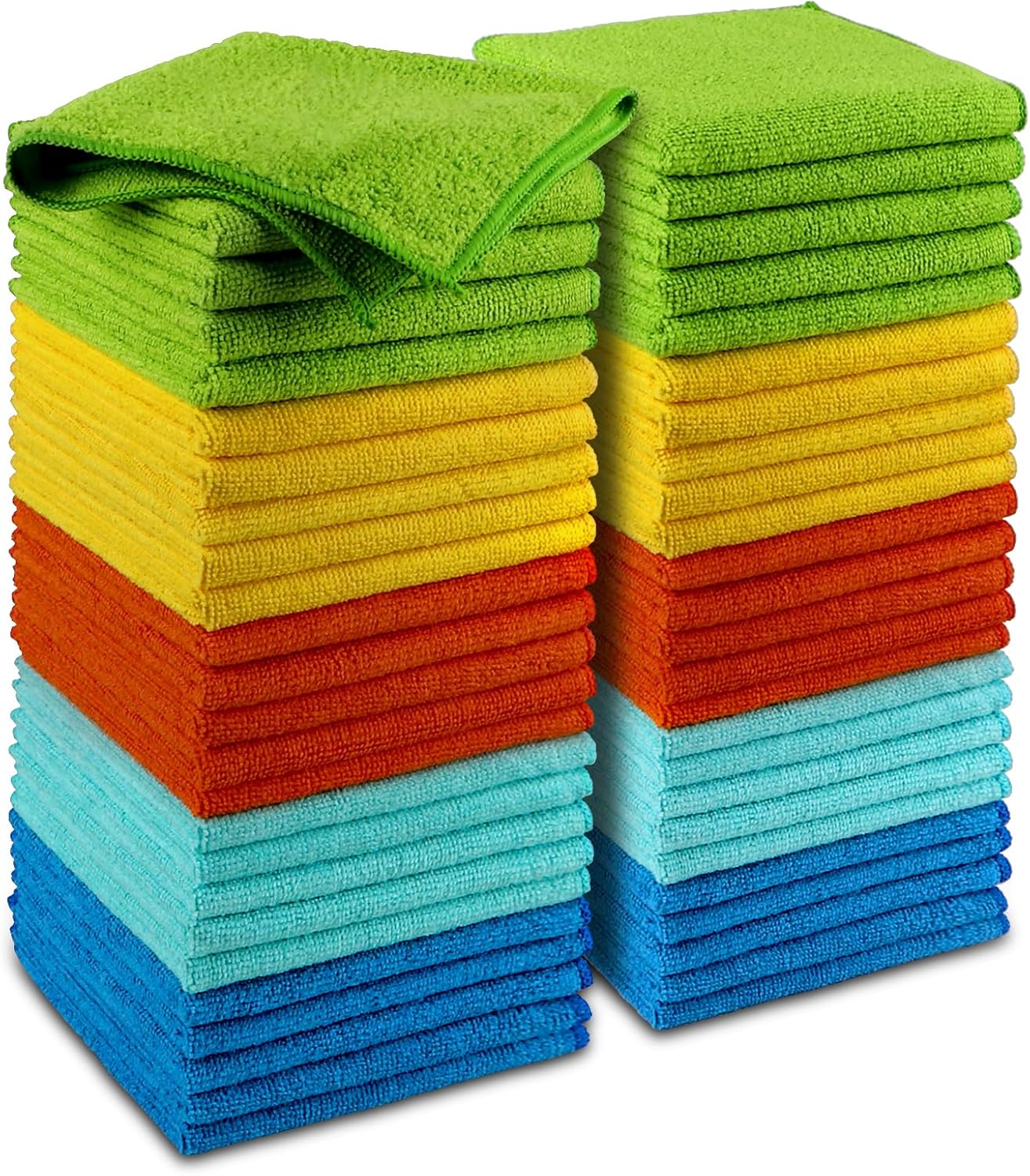 AIDEA Microfiber Cleaning Cloths, 50PK, Microfiber Towels for Cars, Premium All...
