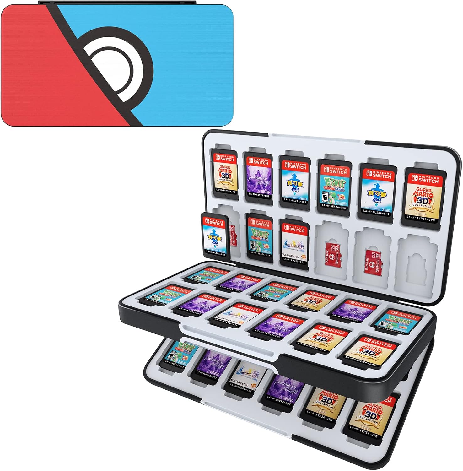 HEIYING Game Card Case for Nintendo Switch & Switch OLED,Customized Pattern Port...