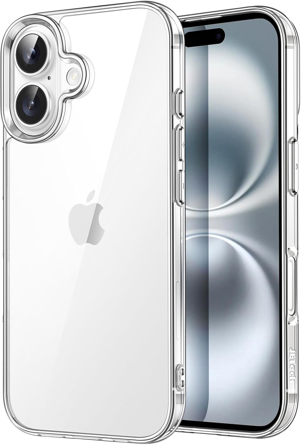 JETech Case for iPhone 16 6.1-Inch, Non-Yellowing Shockproof Phone Bumper Cover,...