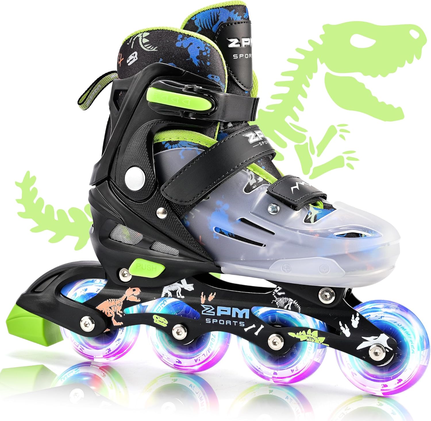 2PM SPORTS Inline Skates for Kids Girls Boys Ages 5-8 8-12 4-6 6-12 with Light U...