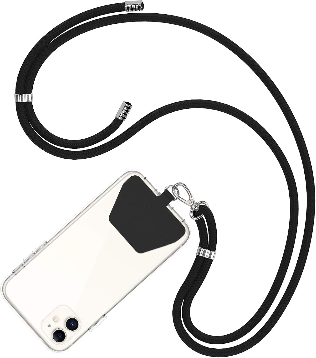COCASES Crossbody Phone Lanyard Strap with Patch, Adjustable Nylon Neck Strap Ne...