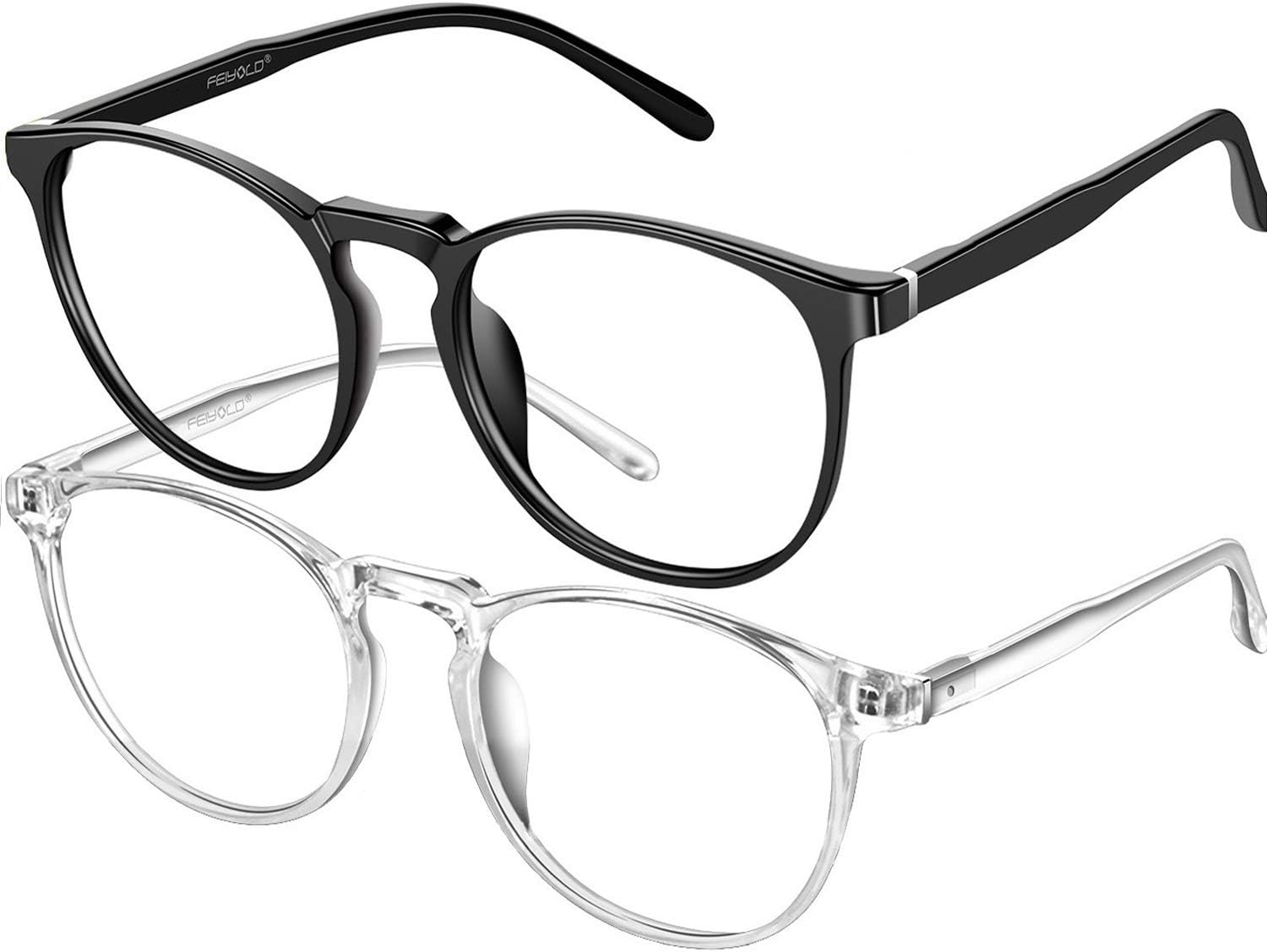Blue Light Blocking Glasses Women/Men,Retro Round Anti Eyestrain Computer Gaming...
