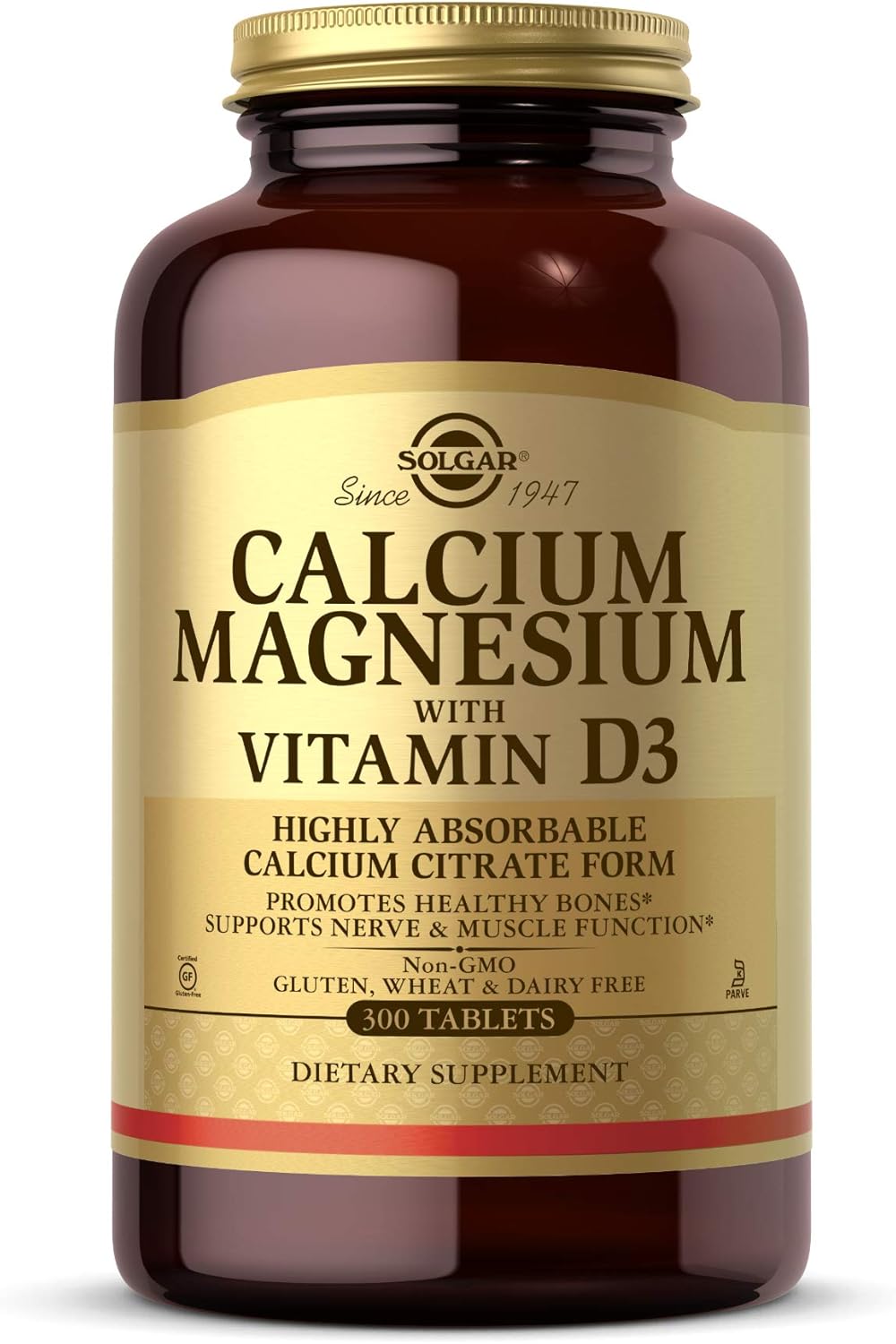 Solgar Calcium Magnesium with Vitamin D3, 300 Tabl...