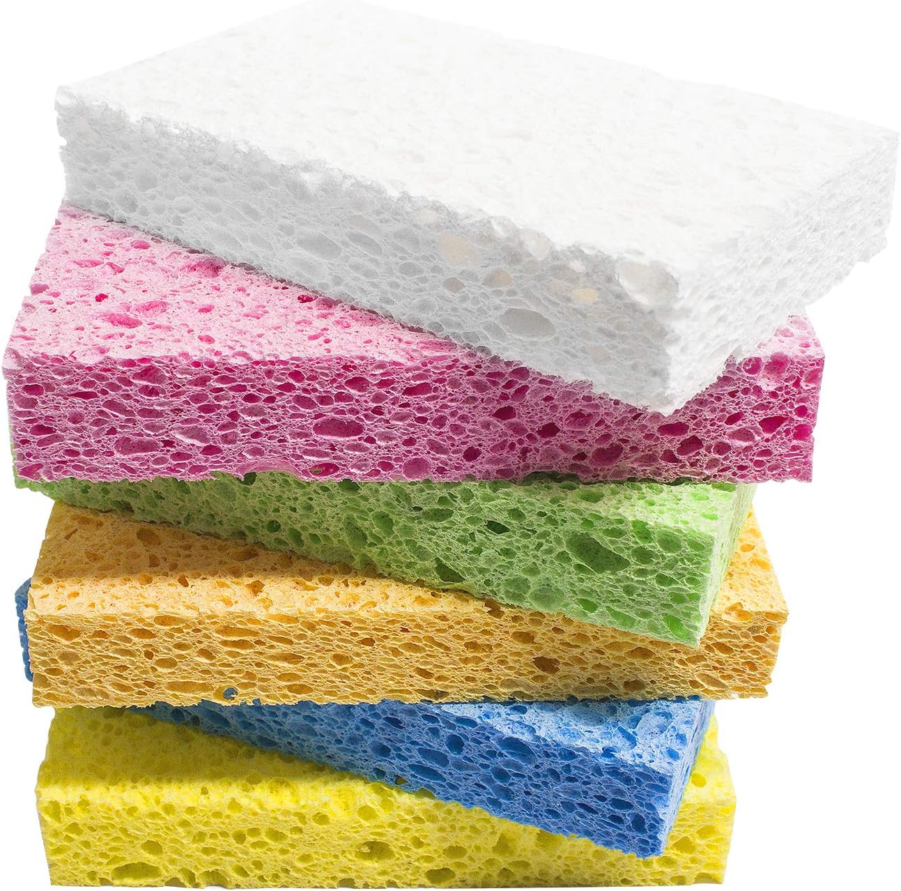 ARCLIBER Cellulose Sponges,Heavy Duty Scrub Kitchen Sponge,Clean Tough Messes Wi...