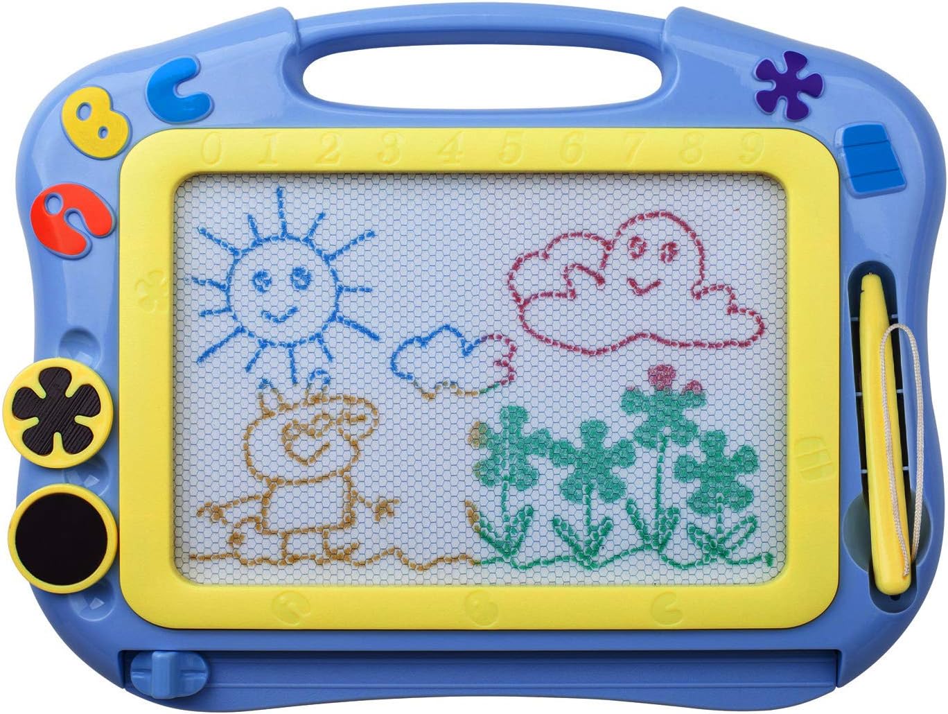 IKS85B [Travel Size] Magnetic Drawing Board for Toddlers, Color Magna Erasable D...