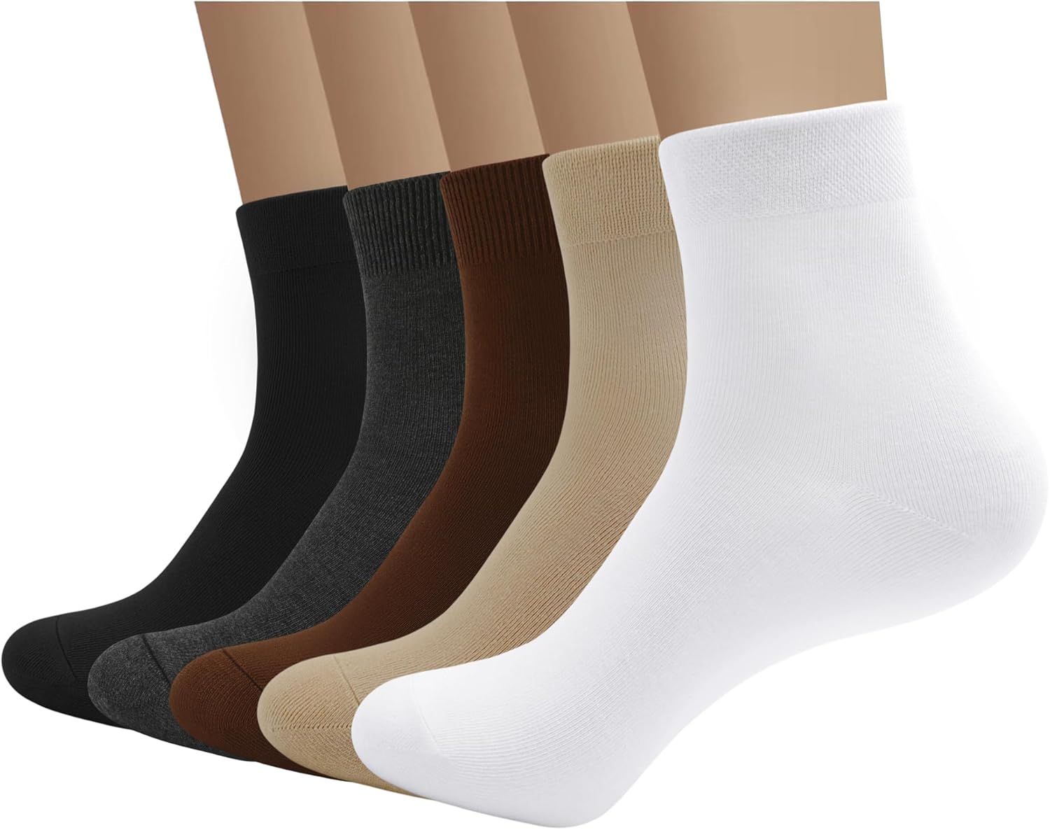 SERISIMPLE Viscose Bamboo Men sock Breathable Sock Quarter Thin Ankle High Sock...