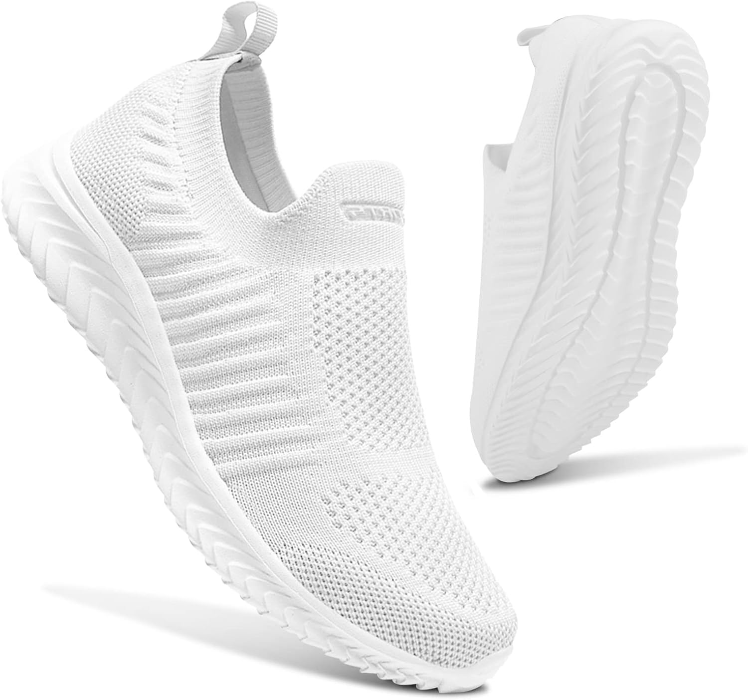 Womens Slip on Trainers Mens Athletic Running Shoes Sport Walking Sneakers Light...
