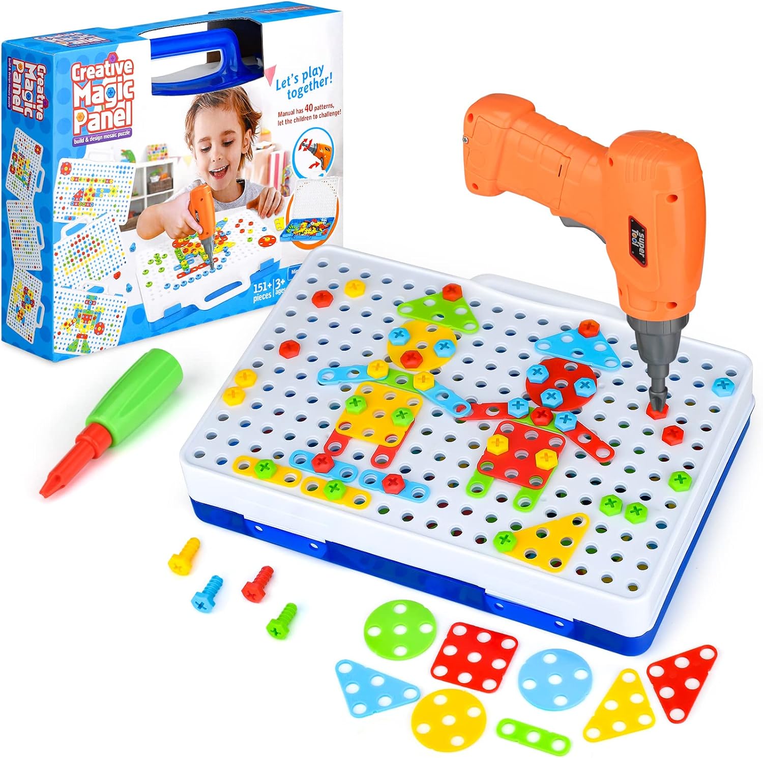 TI-TOO 3D Take Apart Toy for Kids Puzzle Constructions Toy for 3 4 5 Years Old B...