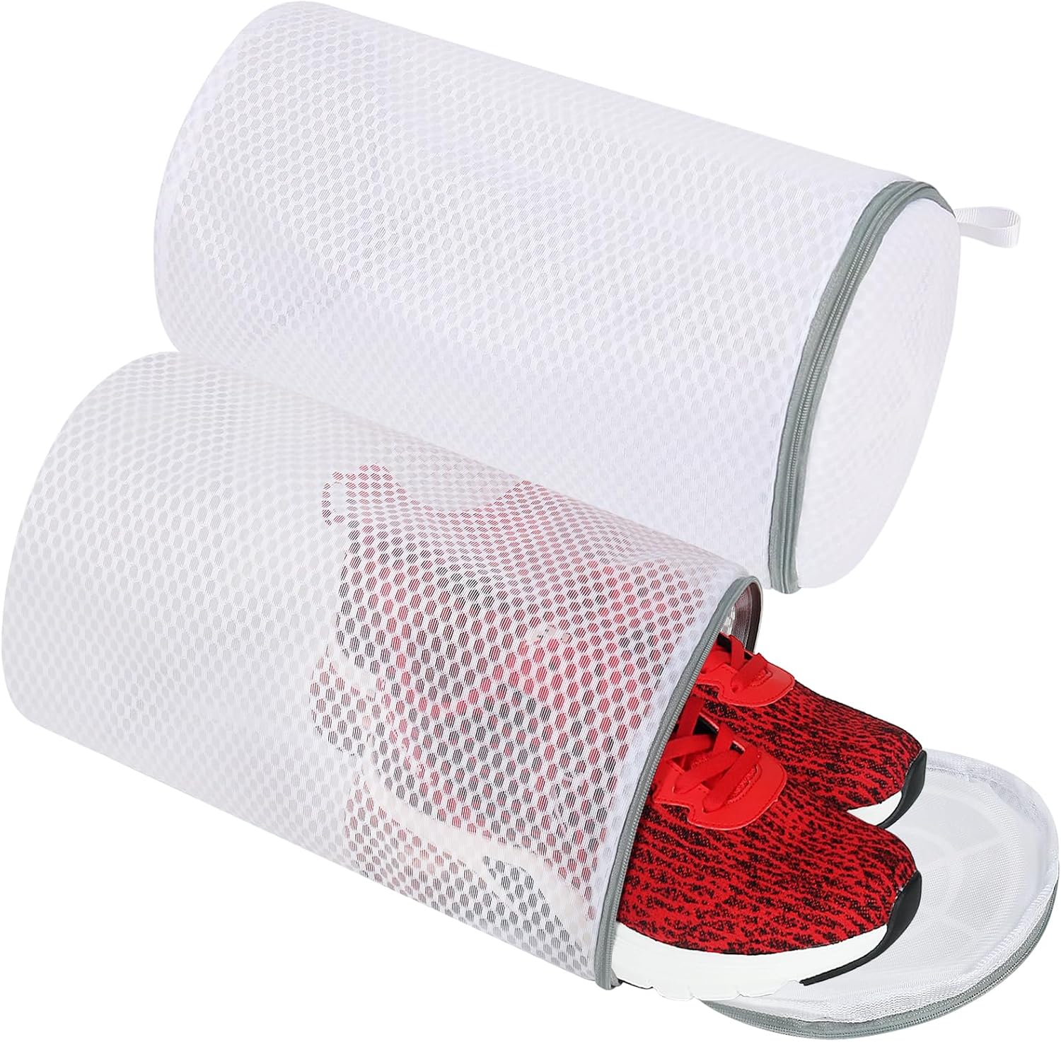 Vivifying Shoe Washing Machine Bag, 2 Pack Honeycomb Mesh Laundry Bag with Zippe...