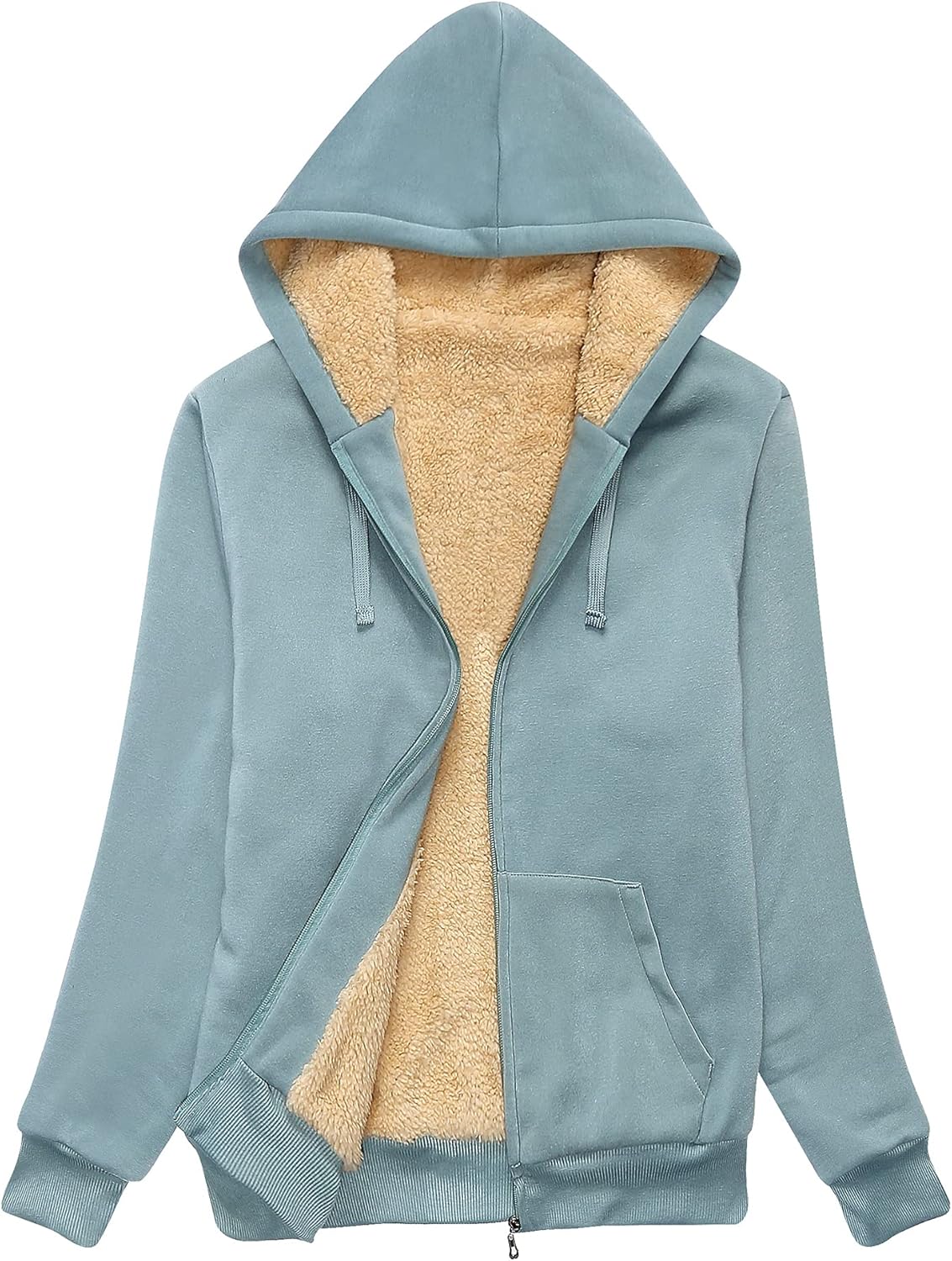 SWISSWELL Hoodies for Women Winter Fleece Sweatshirt - Full Zip Up Thick Sherpa...