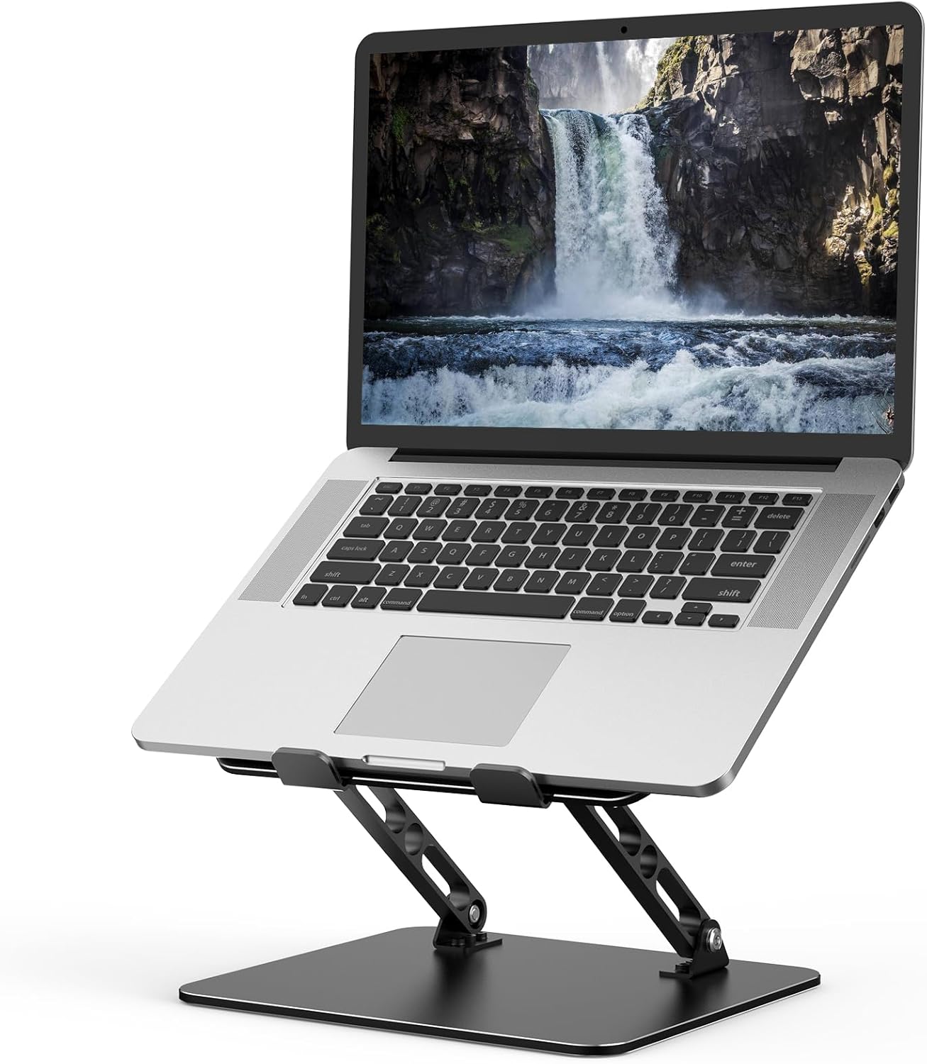 Adjustable Laptop Stand for Desk, Metal Foldable Laptop Riser, Portable Laptop H...