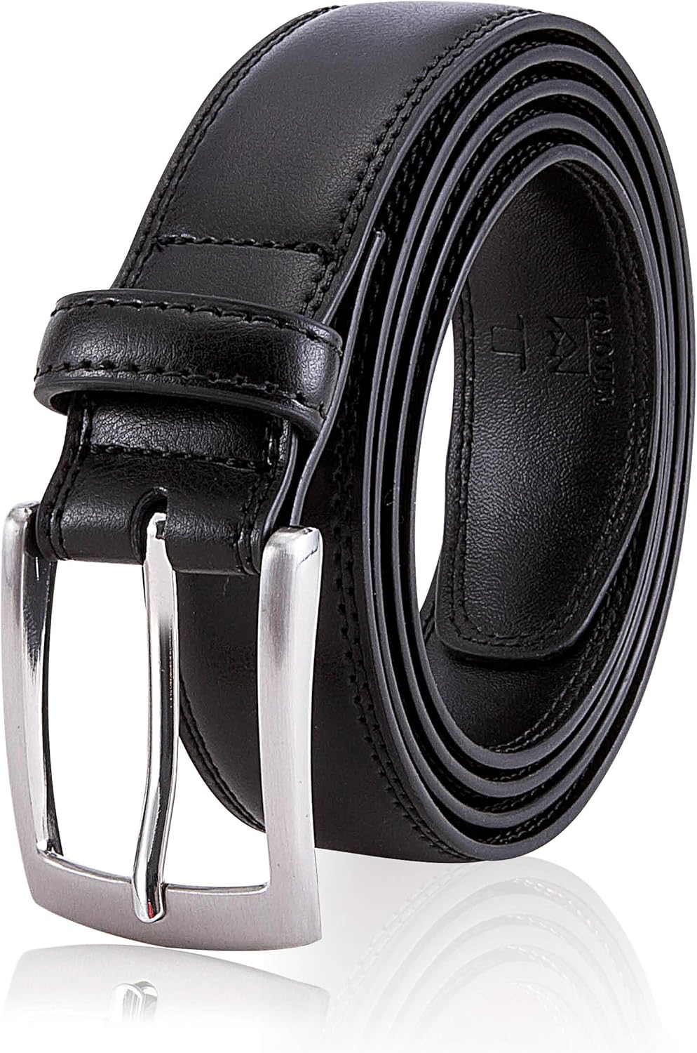 MILORDE Men's Genuine Leather Dress Belt, Handmade, 100% Cow Leather, Fashion &...
