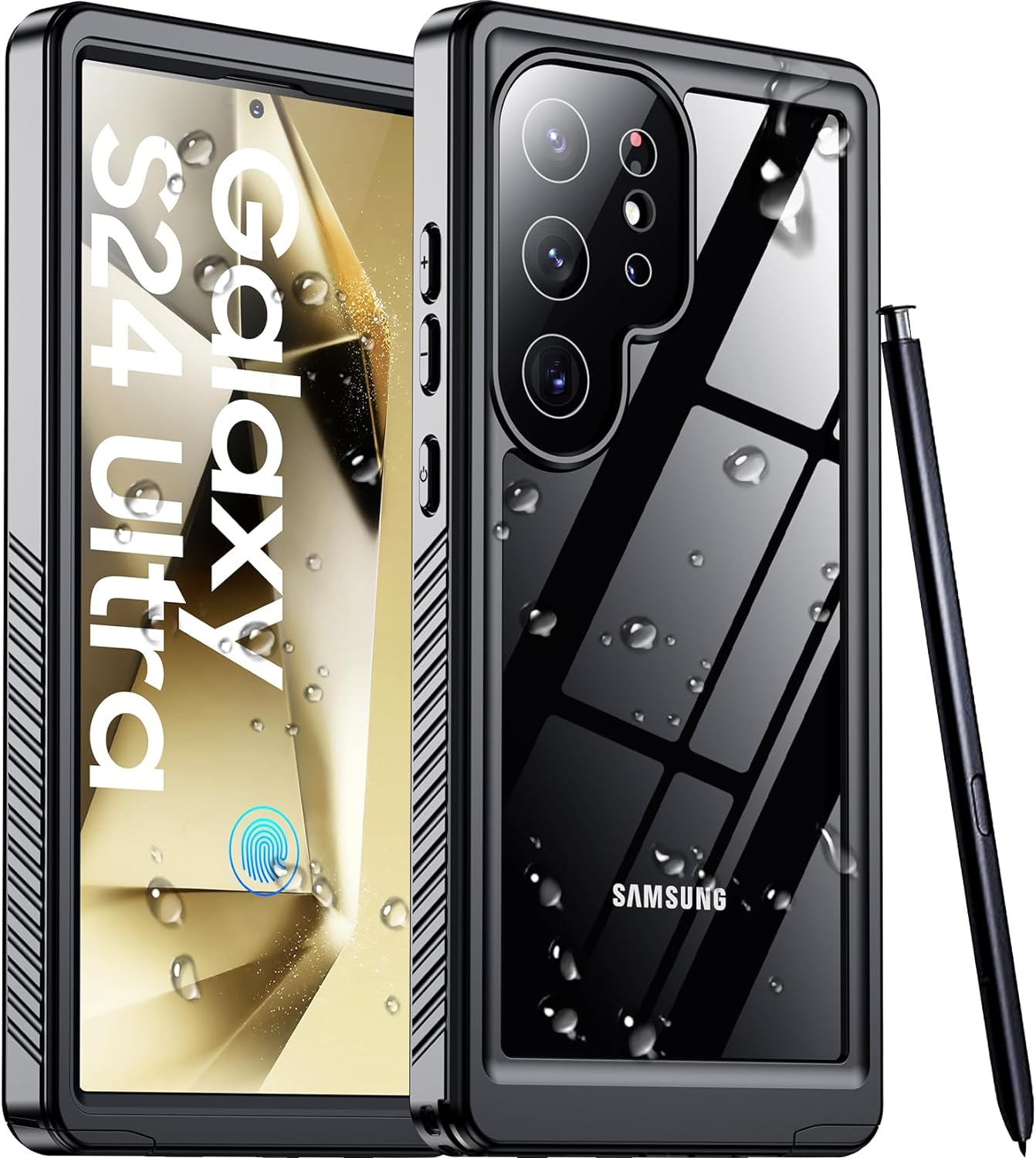 2025 New for Samsung Galaxy S24 Ultra Case Waterproof, [Built-in Camera & Screen...