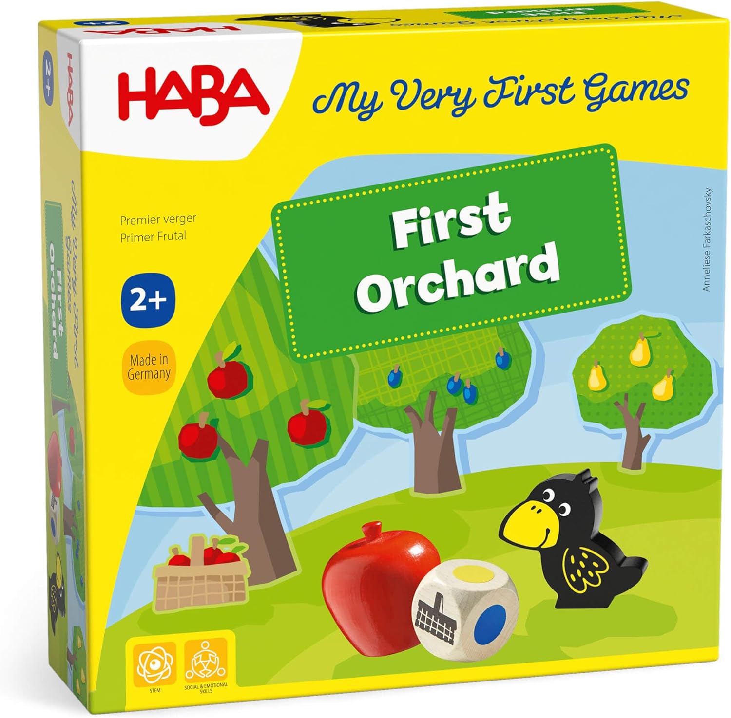 HABA My Very First Games - First Orchard Toddler Game - My First Orchard Game, C...