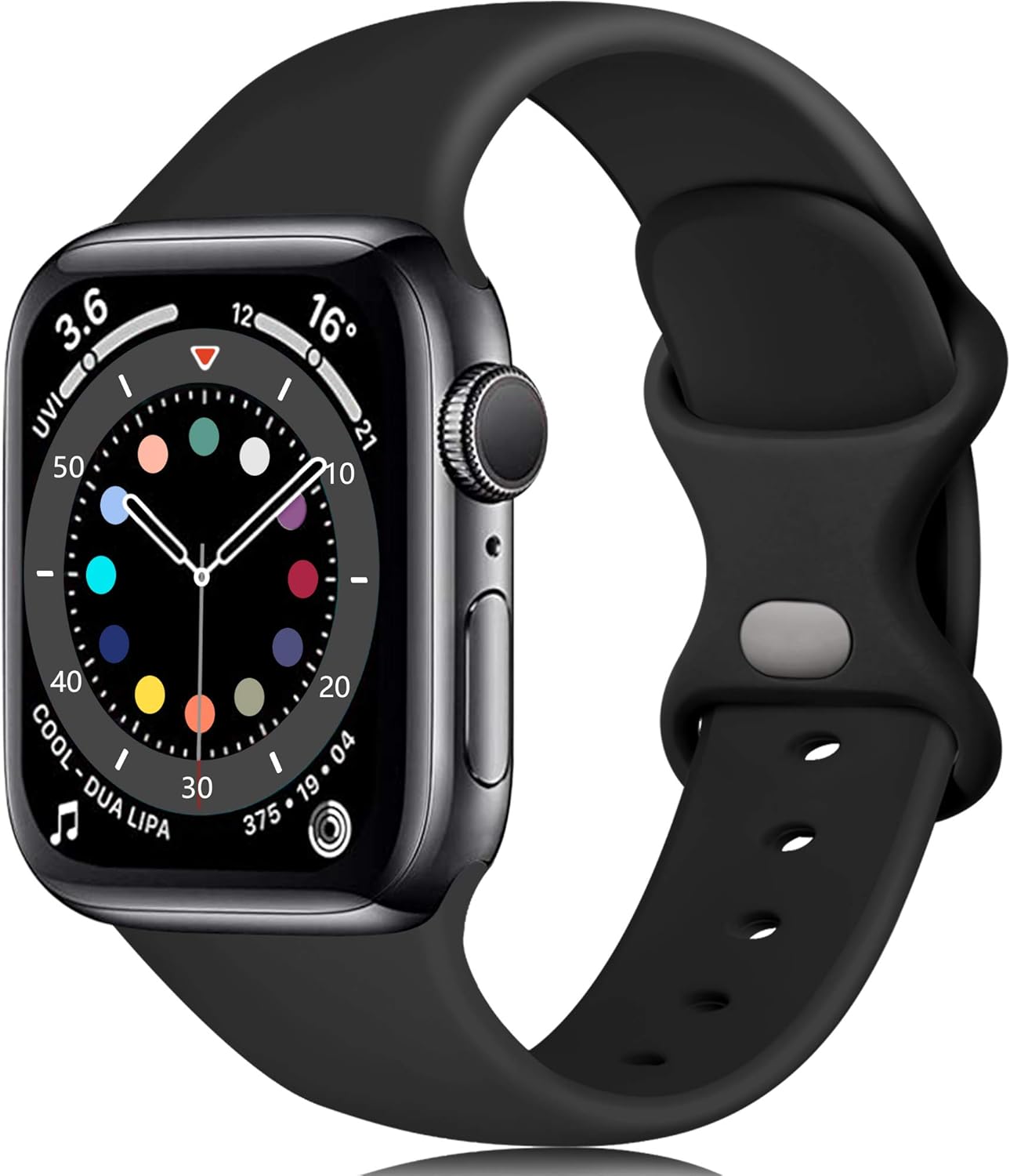 Epova Silicone Strap Compatible with Apple Watch Strap 40mm 38mm 41mm 42mm, Repl...
