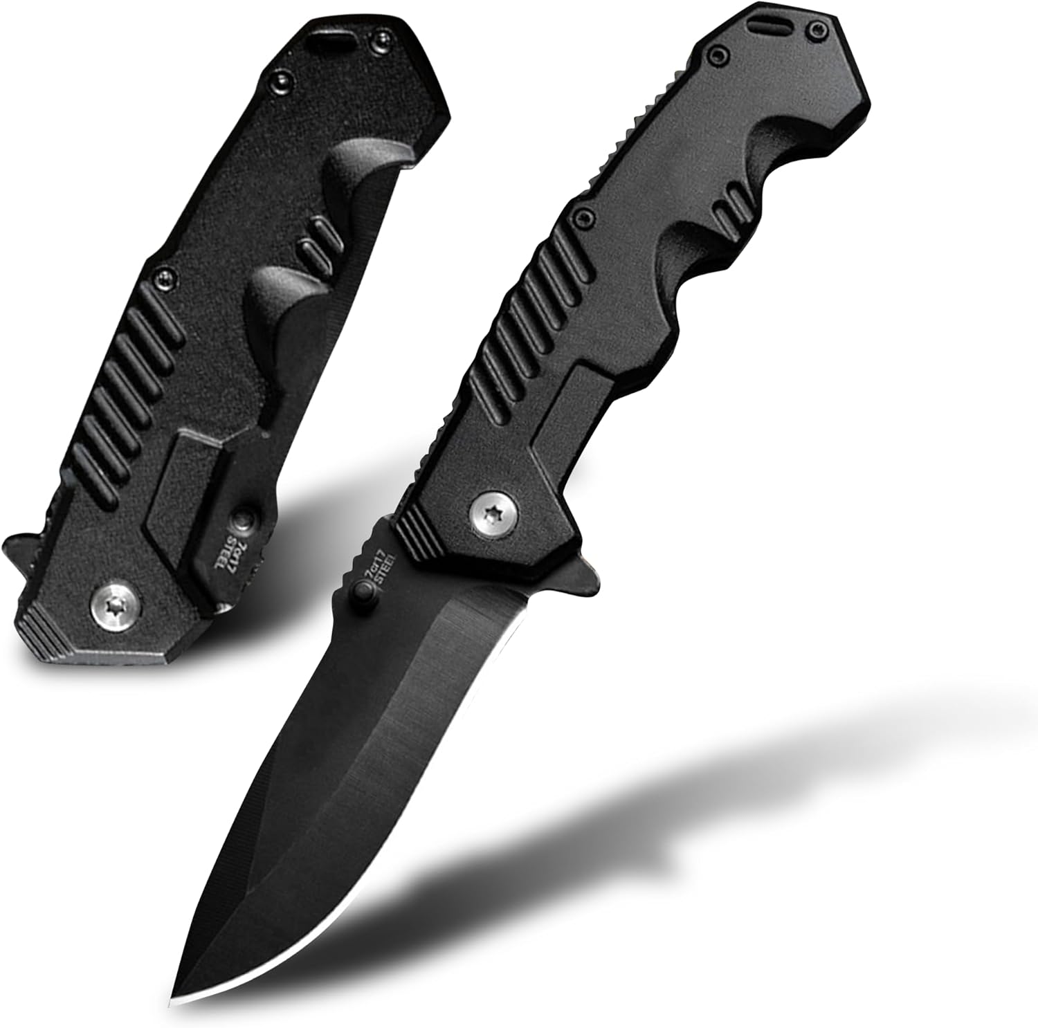 Pocket Folding Knife with Stainless Steel Point Lock Blade Knives and Lightweigh...