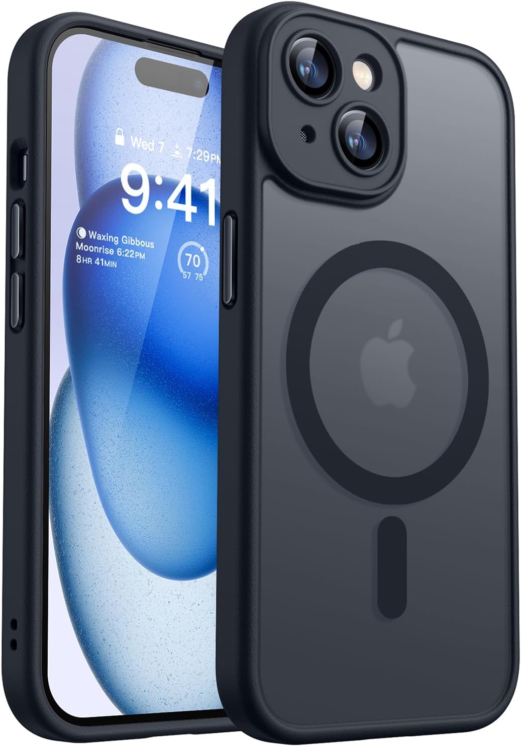 CANSHN Magnetic Compatible with iPhone 15 Plus Case, Upgraded [Full Camera Prote...