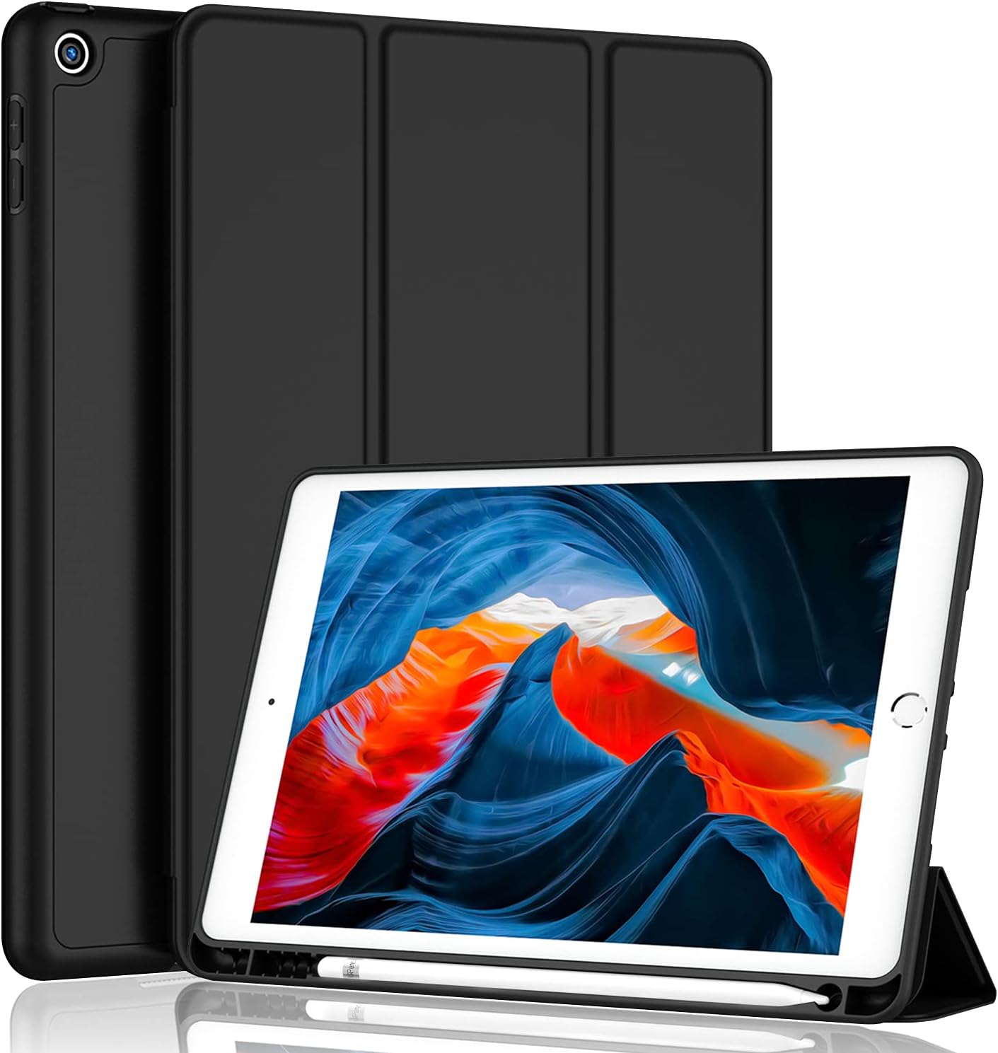 iPad 9th Generation Case 2021/iPad 8th Generation Case 2020 10.2 Inch with Penci...